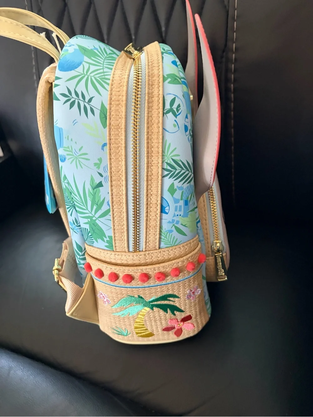 Loungefly Kids Bunny Mini Backpack in Coral and Teal